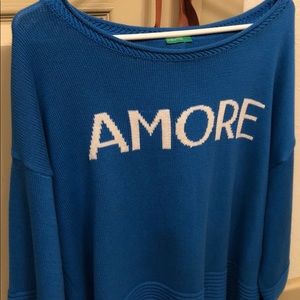 United Colors Of Benetton Sweaters - Amore blue sweater United Colors Of Benetton Sweaters - Amore blue sweater